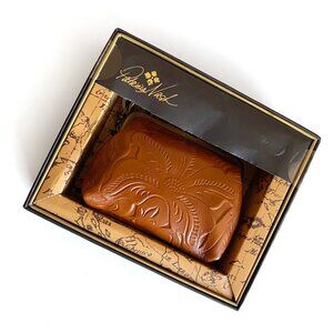 Patricia Nash SAVENA Tooled Leather Florence Kiss Lock Wallet-Purses